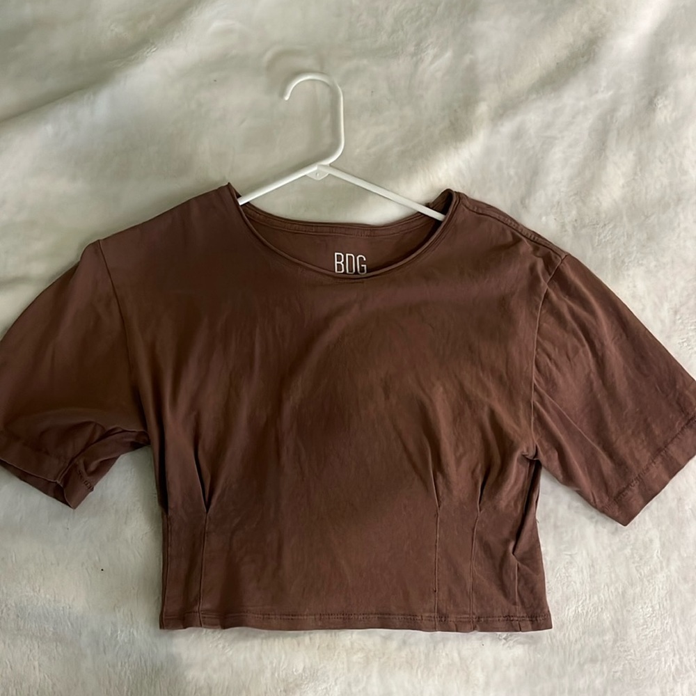 Nude crop top